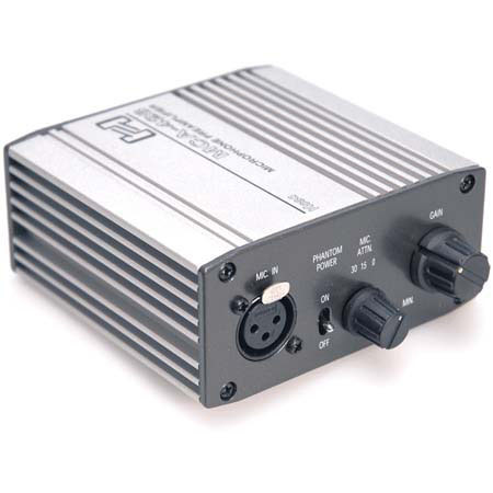 Hosa Studio Microphone Pre Amplifier with 60 dB Maximum Gain #MCA428