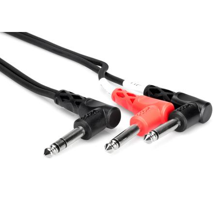 Hosa Technology Hosa 1 Meter Stereo - 2 Right Angle Mono Cable, 1/4in