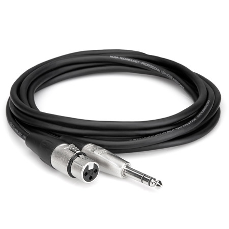 Hosa Technology Hosa 1ft 3-Pin XLR F-M 1/4in TRS Audio Cable