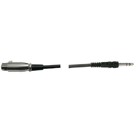Hosa 3ft 3-Pin XLR - TRS 1/4in Audio Interconnect Cable