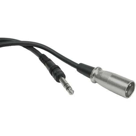 Hosa Technology 15' Balanced 3 Pin XLR Male to Stereo (TRS) 1/4" Male Audio Interconnect Cable with Metal Head