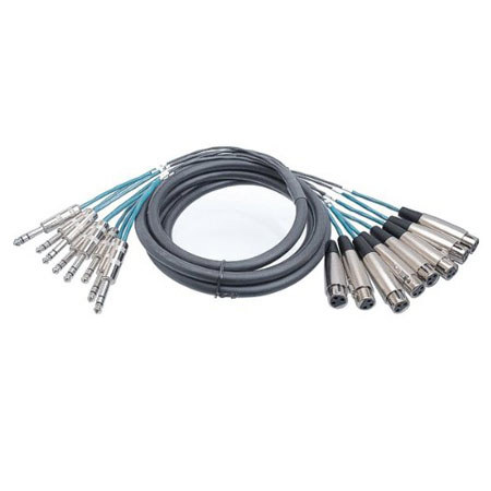 Hosa 3m Pro Balanced Serviceable XLR3F to 1/4 in TRS Snake Cable