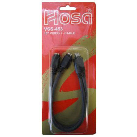 Hosa Technology Hosa 10Ft S-Video Breakout Y Cable, S-Video Male-Female