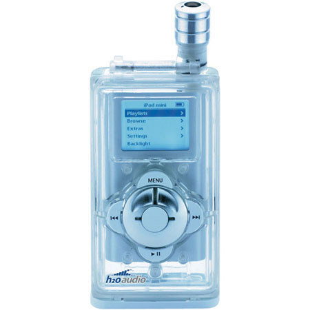 H2O Audio SV-iMini Waterproof Housing & SV Headphones for Apple iPod mini, for Surface Watersports, Submersible to 10ft