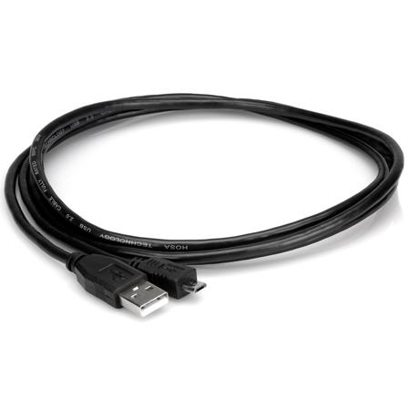 Hosa Technology 6' High-Speed USB Type A Male to Micro-B Male Cable