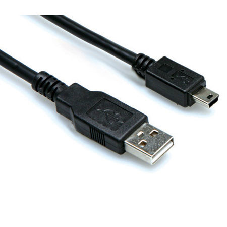 Hosa 6' Type A to Mini B High Speed USB Cable