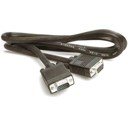 Hosa 15Ft Premium VGA Cable, Male to Male, 15 Pin VGA