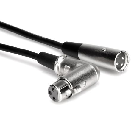 Hosa Technology 25' 3-Pin Straight XLRM to Right Angle XLR Female Audio Cable
