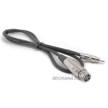 Hosa Technology Hosa 15' 3 Pin XLR Female to RCA Male (metal ends) Audio Interconnect Cable.