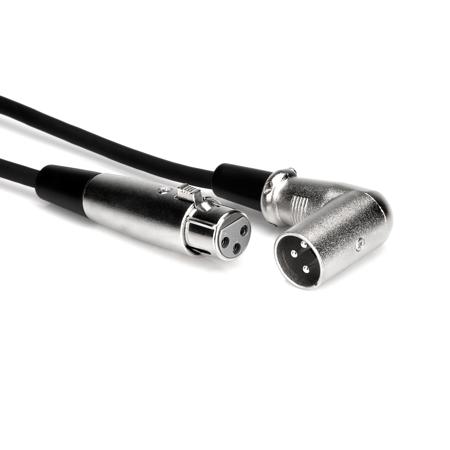 Hosa Technology 15' 3-Pin Straight XLR Female to Right Angle XLRM Audio Cable