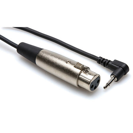 Hosa Technology 5' XLR3F to Right Angle 3.5mm TS Microphone Cable