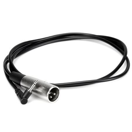 Hosa Technology Hosa 5' Right-angle 3.5 mm TS to XLR3M Microphone Cable