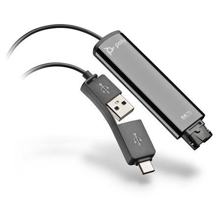 HP Poly DA75 USB to Quick Disconnect Adapter
