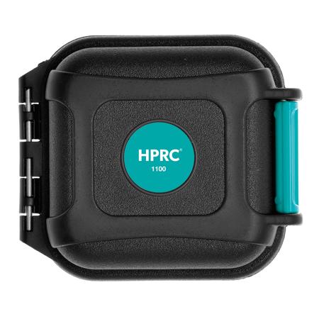 HPRC 1100M Memory-Card Resin Hard Case, Black with Blue Handle