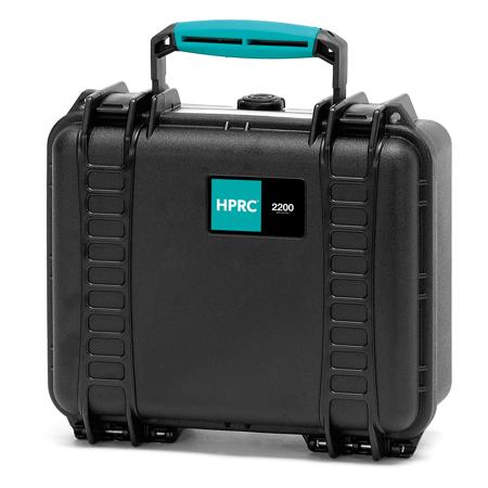 HPRC 2200E Resin Hard Case without Foam, Black with Blue Handle