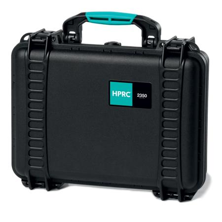 HPRC 2350CUB Resin Hard Case with Cubed Foam, Black with Blue Handle