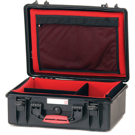 HPRC 2500 Premium Design, Watertight, Unbreakable Hard Case with Divider Set, Color: Black (ID: 15.72x10.6x4.89")