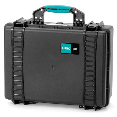 HPRC 2500E Resin Hard Case without Foam, Black with Blue Handle