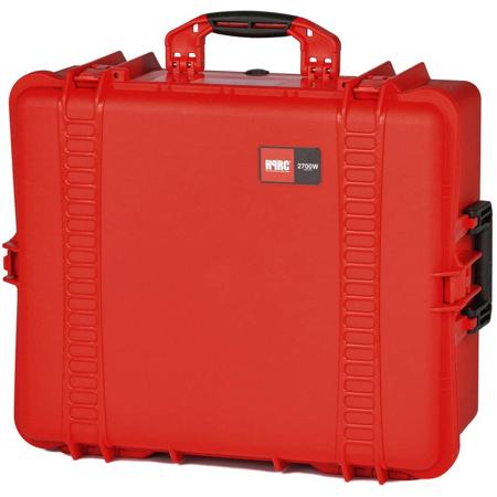 HPRC 2700WSSK Wheeled Resin Hard Case with Second Skin, Red with Black Handle