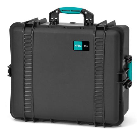 HPRC 2710E Resin Hard Case without Foam, Black with Blue Handle