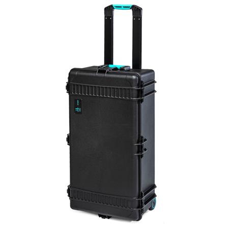 HPRC 2745WE Wheeled Resin Hard Case without Foam, Black with Blue Handle