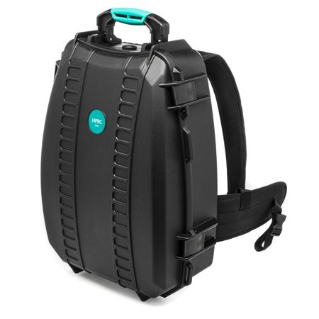 HPRC 3600SSK Resin Backpack Hard Case with Divider Kit, Black with Blue Handle