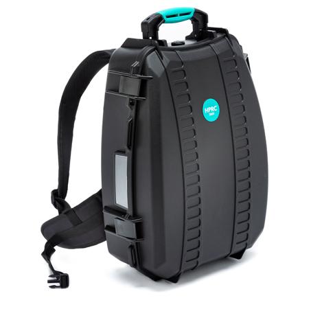 HPRC 3600SSK Resin Backpack Hard Case with Divider Kit, Black with Blue Handle
