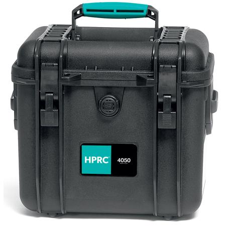 HPRC 4050CUB Resin Hard Case with Cubed Foam, Black with Blue Handle