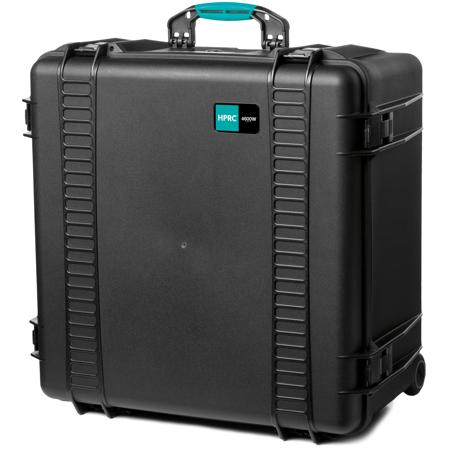 HPRC 4600WCUB Wheeled Rolling Resin Hard Case with Cubed Foam, Black