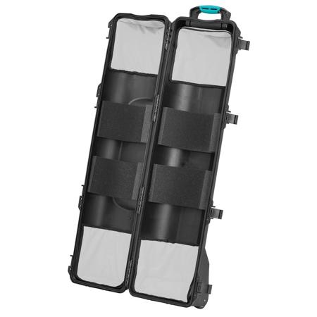 HPRC 6400WTRI Wheeled Rolling Resin Hard Case w/Interior Kit for Tripods, Black