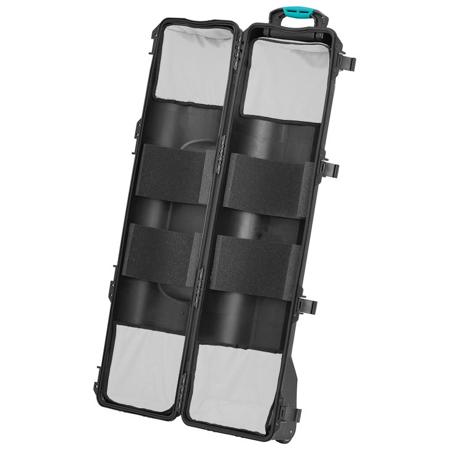 HPRC 6500TRI Wheeled Hard Case w/Soft Interior Kit for Tripods,Black/Blue Handle