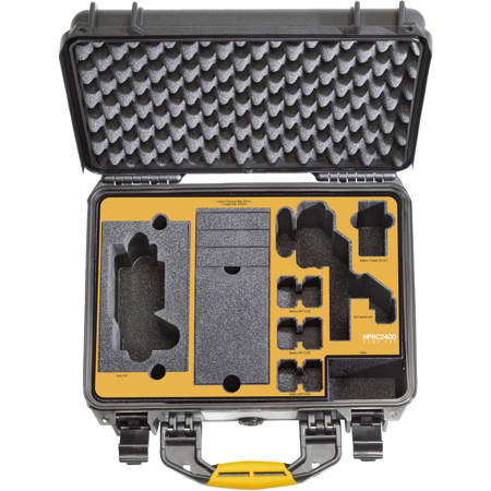 HPRC 2400 Hard Case with Foam Insert for Sony FX3, Black with Yellow Handle