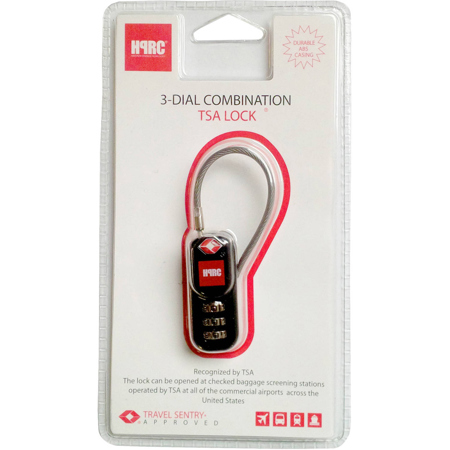 HPRC ABS TSA 3-Dial Combination Padlock for Hard Cases