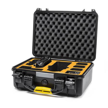 HPRC 2400 Case w/Foam for Mavic 2 Pro/Zoom & Controller, Black w/Yellow Handle