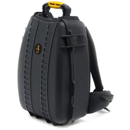 HPRC 3500 Resin Hard Case with Foam for DJI Mavic Air 2, Black w/Yellow Handle