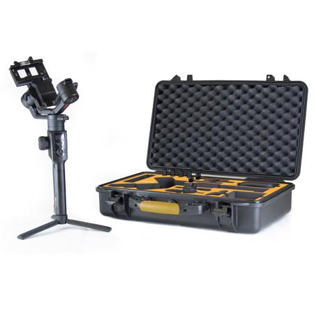 HPRC 2530 Resin Hard Case with Foam for Moza Air2 IFocus, Black w/Yellow Handle