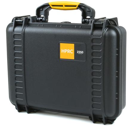 HPRC 2350 Resin Hard Case with Foam Interior for MacBook Pro 13", Black with Yellow Handle