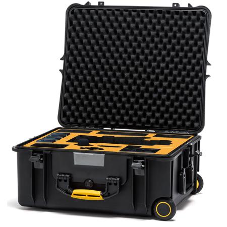 HPRC 2700W Wheeled Hard Case for SONY PXWZ190V, Black with Yellow Handle