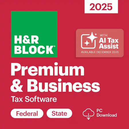 H&R Block Premium & Business Tax Software 2025 for Windows, Download