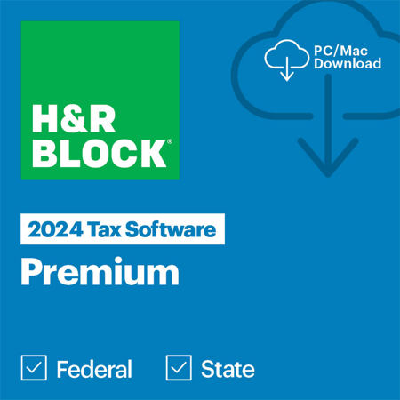 H&R Block Premium Tax Software 2024 for Windows/Mac, Download