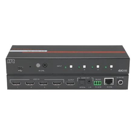 Hall Research SW-HD-4A 4-Port HDMI Fast Switcher with IP, RS-232, and IR Control