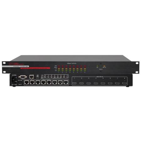 Hall Research UHBX-8X 8-Port HDMI Sender on HDBaseT, 1RU Rack Mountable