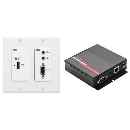 Hall Research UHBX-WPC-P2 HDMI+RS232+IR Wall Plate Transmitter and PSE Receiver