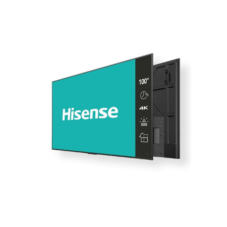 Hisense BM66D Series 100" 16:9 4K UHD 120Hz VA DLED Commercial Display, Black