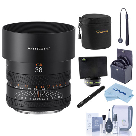 Hasselblad XCD 38mm f/2.5-32 Lens, Bundle with Soft Lens Case, 72mm Filter Kit, Lens Shade and Cleaning Kit