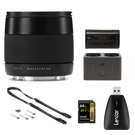 Hasselblad 45mm F/3.5 XCD Lens for X1D with Camera Accessories