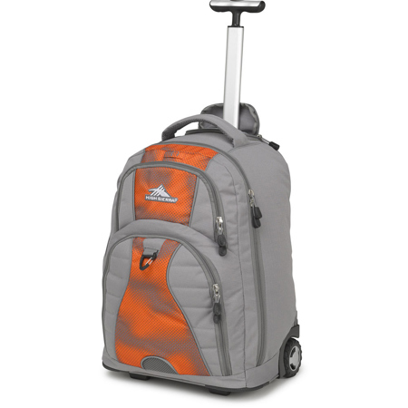 High Sierra Freewheel Wheeled Backpack, Charcoal/Hyper Dots