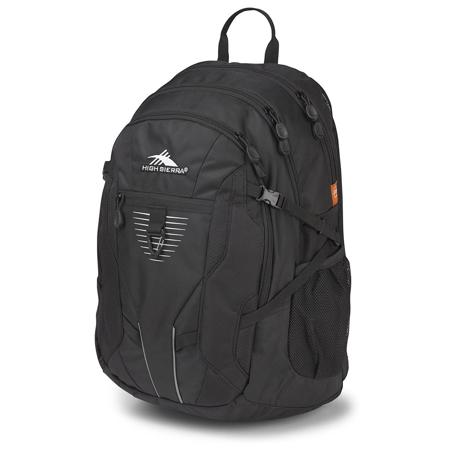 High Sierra Aggro Backpack for 15" Laptops, Black