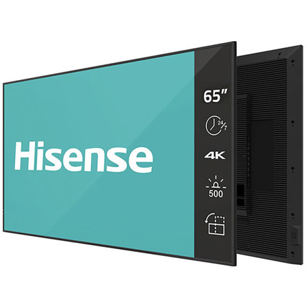 Hisense DM66D Series 65" 16:9 4K Ultra HD IPS DLED Digital Signage Display, Black