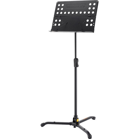 Hercules Stands BS311B Orchestra Music Stand with Perforated Folding Desk & Swivel Legs